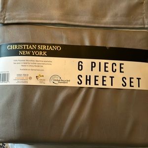 Christian Siriano six piece king size sheet set